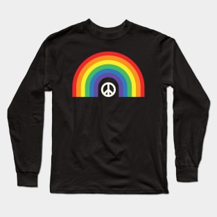 Rainbow Peace Sign Pride Month Pride Week Long Sleeve T-Shirt